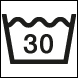 EMPFOHLENE WASCHTEMPERATUR 30°